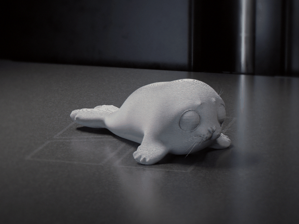 White Baby Seal - Adorable Arctic Fawn