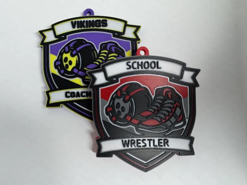 Customizable Wrestling Bag Tag / Keychain