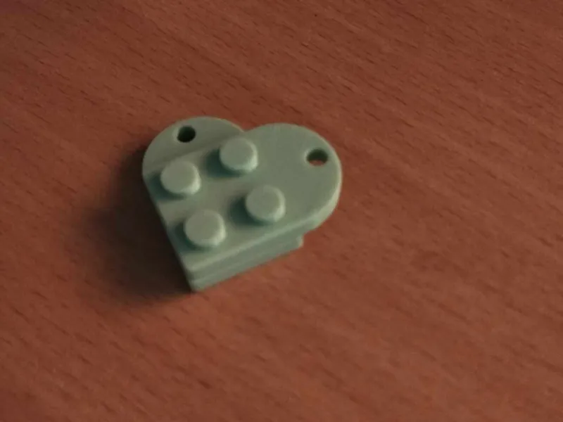 Heart keychain BRICK style Remix