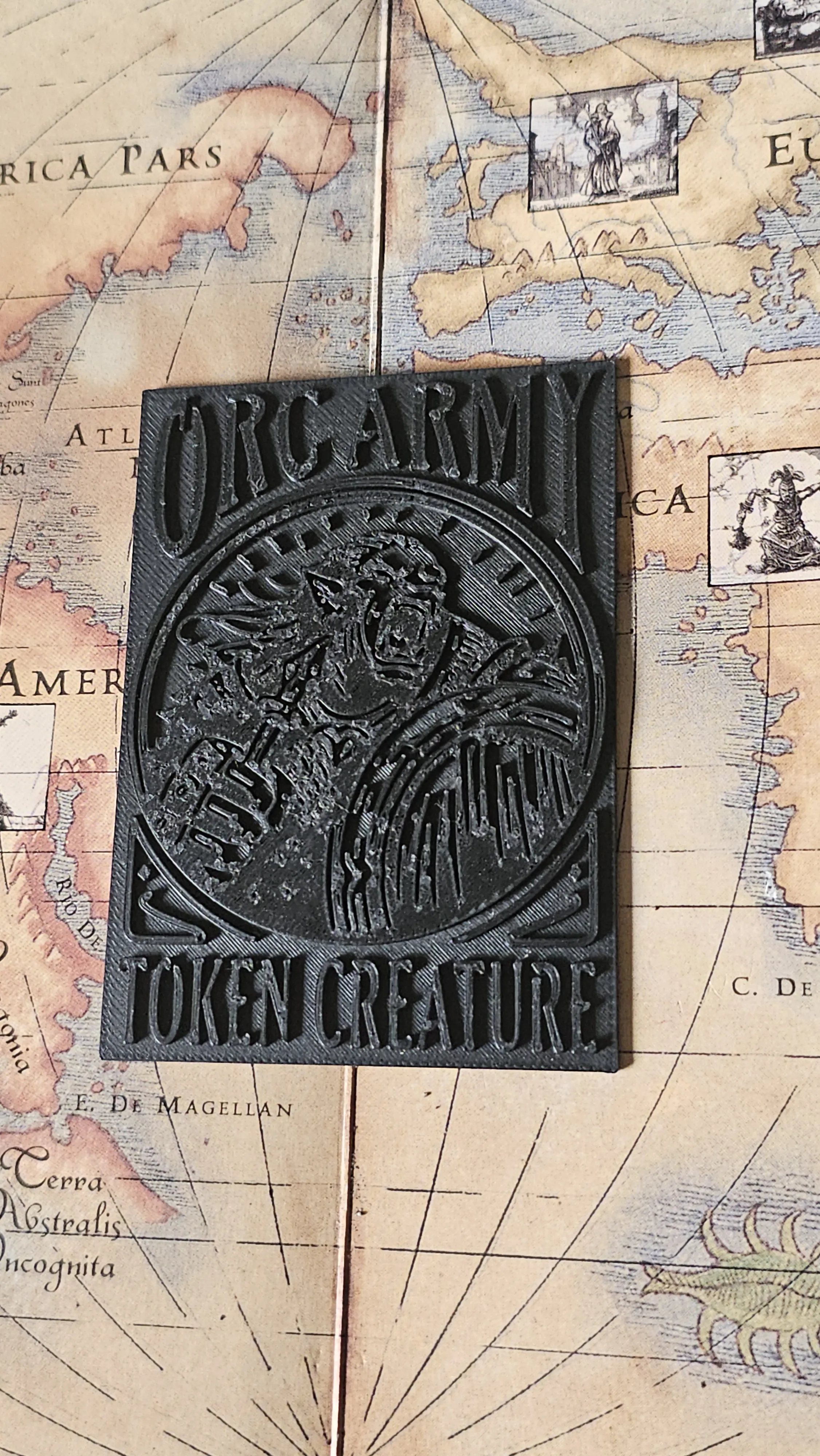 Miniatura 2 do modelo 3D MTG Orc Army token