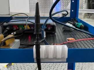 Oscilloscope probe holder