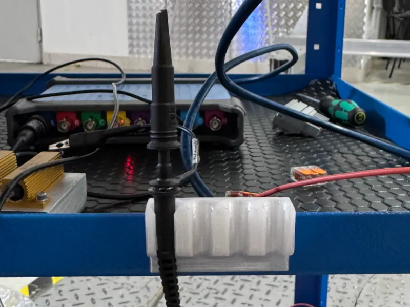 Oscilloscope probe holder