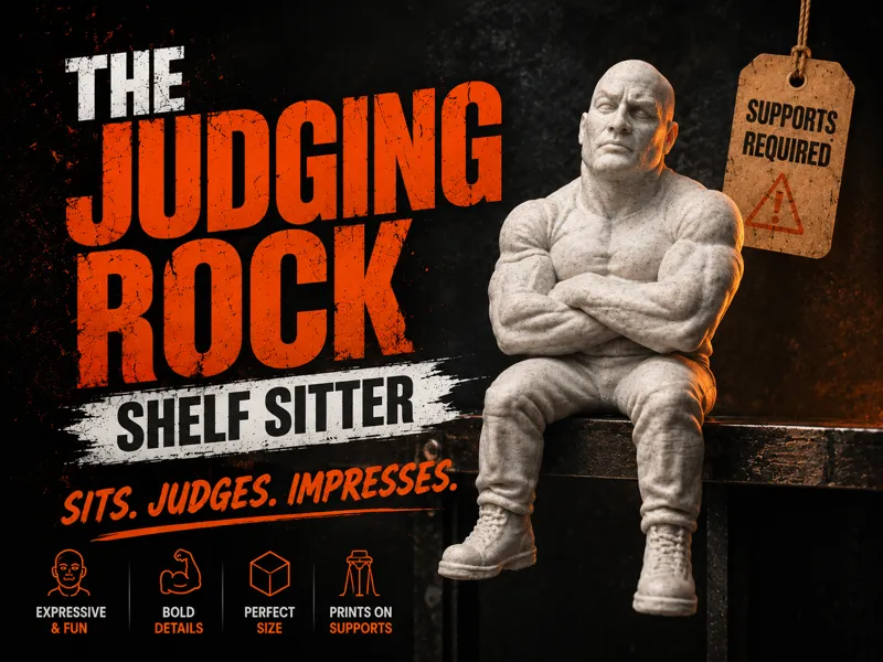 The Judging Rock - Shelf Sitter