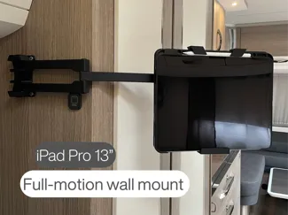 Full-motion wall mount for iPad Pro 13"