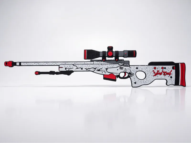 AWP | LongDog – 3D Printed Wall Art