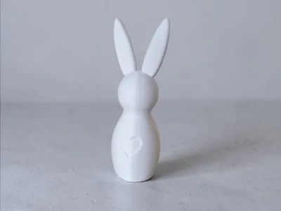 Modern Concrete-Style Easter Bunny – Decor