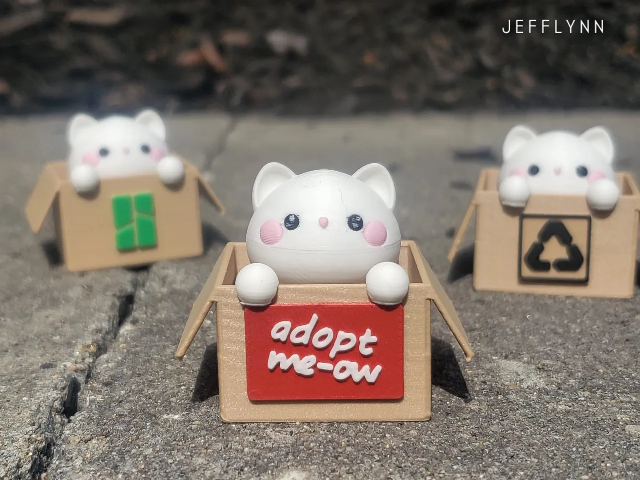 Cat in a Box - Clicker Fidget Keychain view 3
