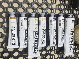 Skadis holder for GOLDEN ACRYLIC tubes
