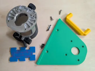 Makita Matchfit Grid Router Guide and bit gauge