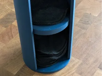 Parametric cotton pad holder