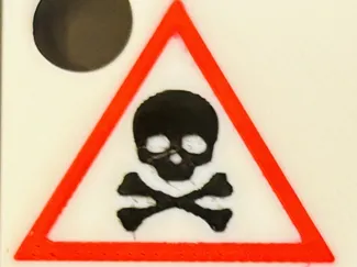 Gift-Schild