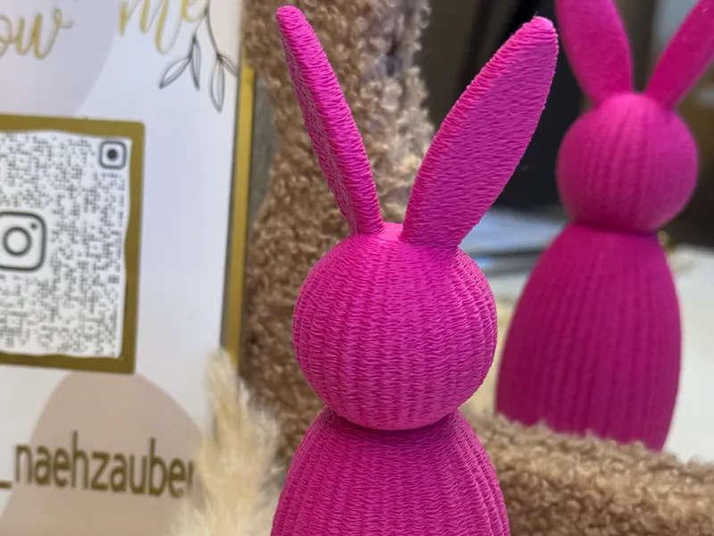 Deko Hase 2 Farben Fuzzy