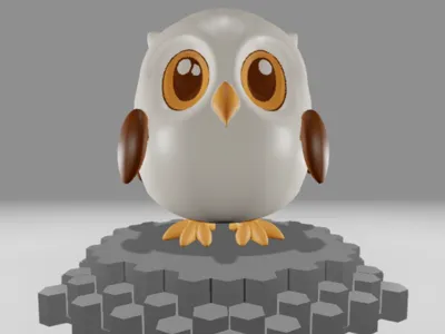 Cute Owl Figure for Display