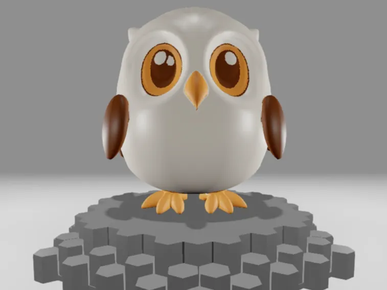 Cute Owl Figure for Display