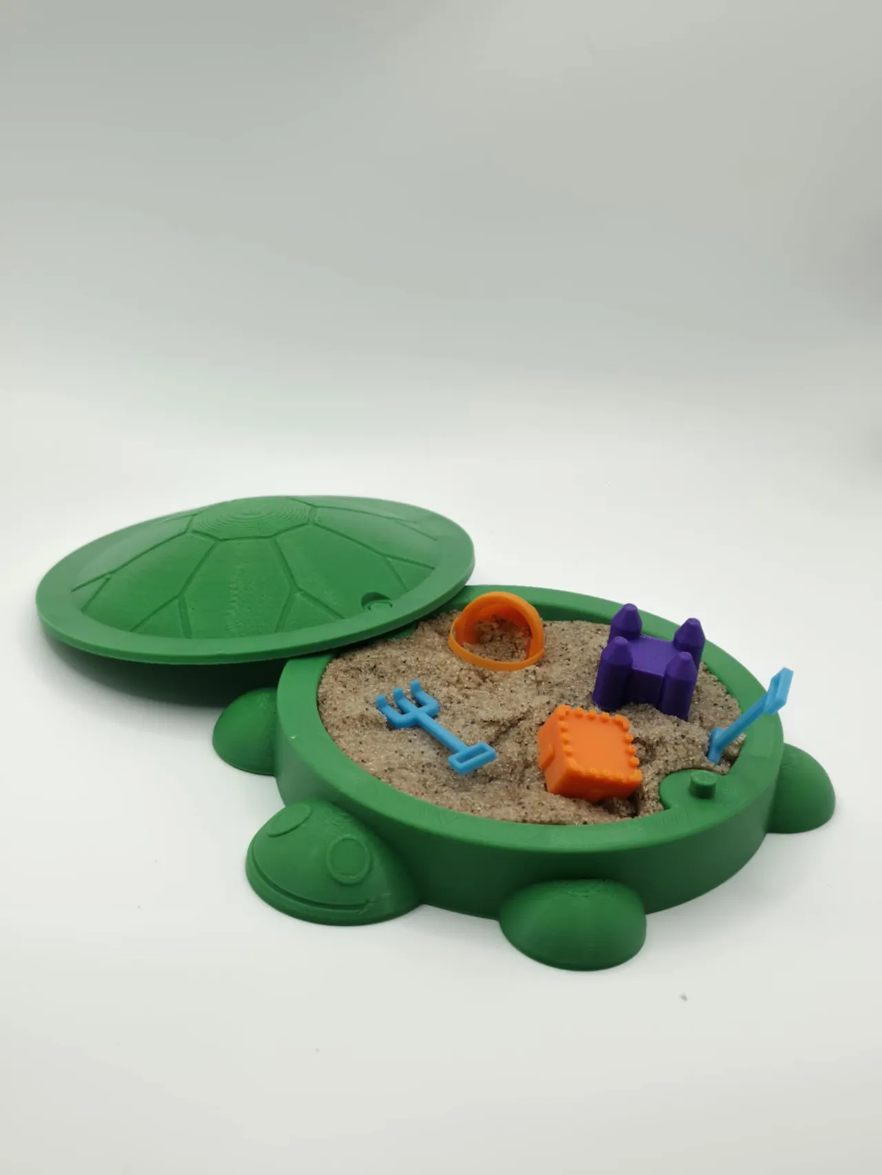Little Tikes Turtle Mini Sandbox- DeskArt,Zen/sand view 2