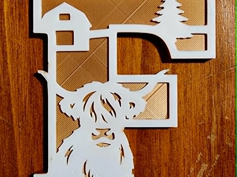 Adorable highland cow's,not your average alphabet!