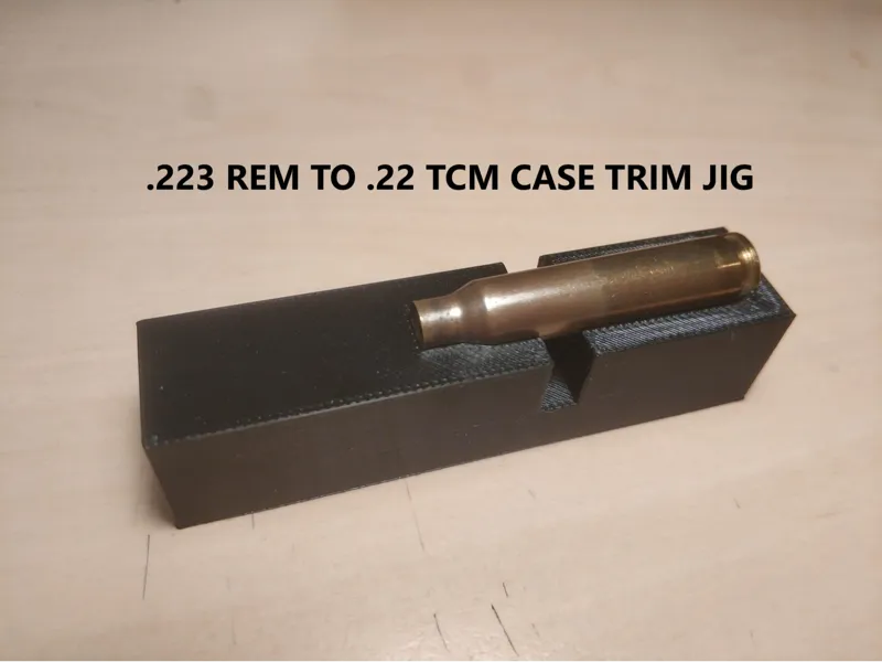 .223 rem to .22 TCM case trim jig