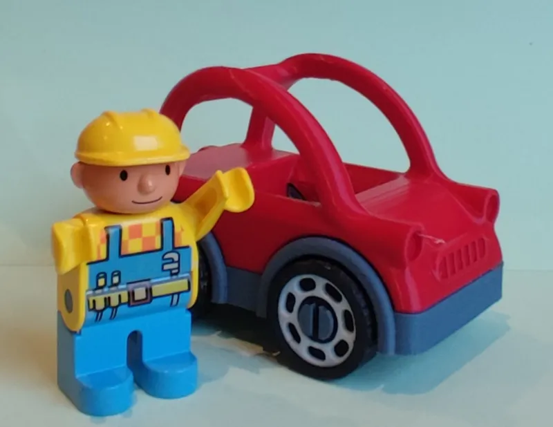 Duplo Brick compatible car coupe model kit