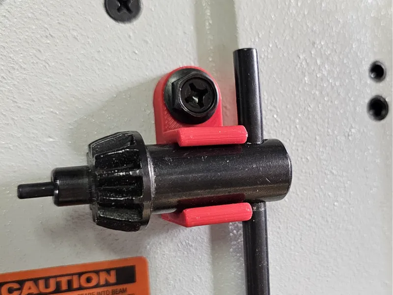 Drill Press Chuck Key Bracket (15mm/10mm O.D. key)
