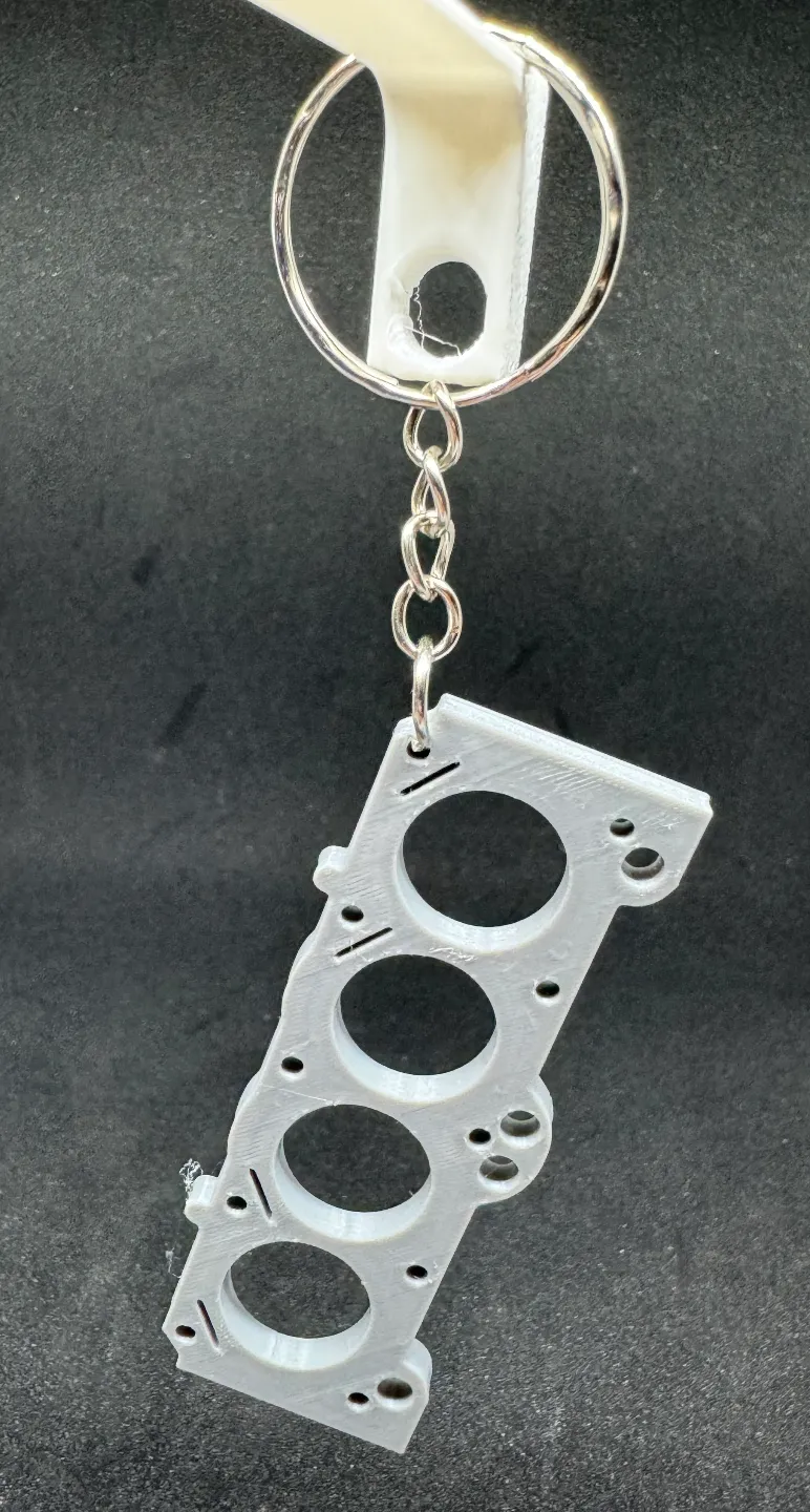 engine head key ring - for car lovers