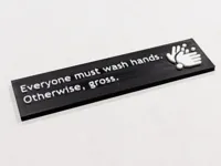 Extruded Text - 0.2mm layer, 2 walls, 10% infill