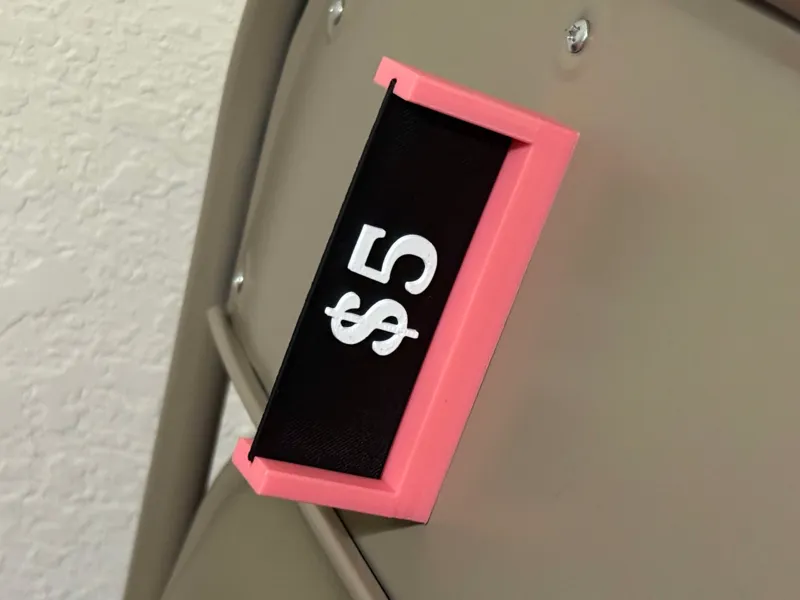 Price Tag Holder with Magnetic Base