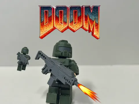 Modelo para impresión 3D: Brick doom guy inspired armor — referencia de MakerWorld