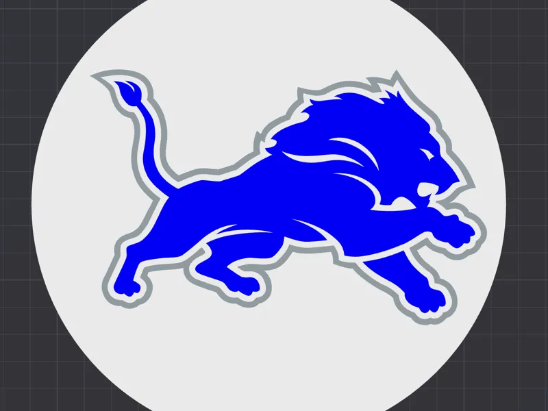 Detroit Lions Light Box Sign