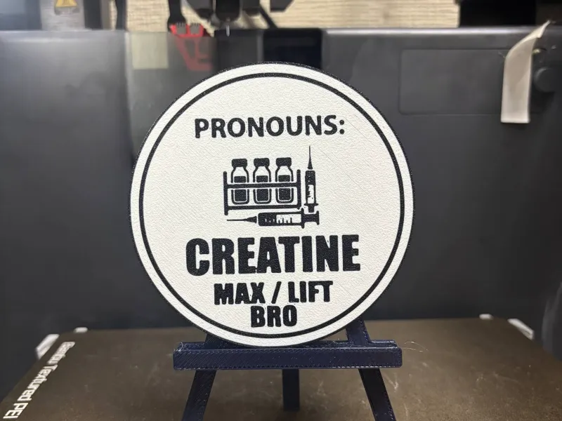 Сreatine Funny Coaster