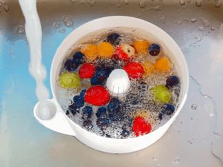 FlowWash Large Bowl – Rice, Fruit & Veggie Washer