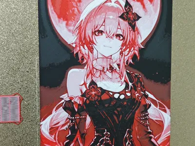 Hueforge Honkai Star Rail Long Night Moon March 7th 3D print