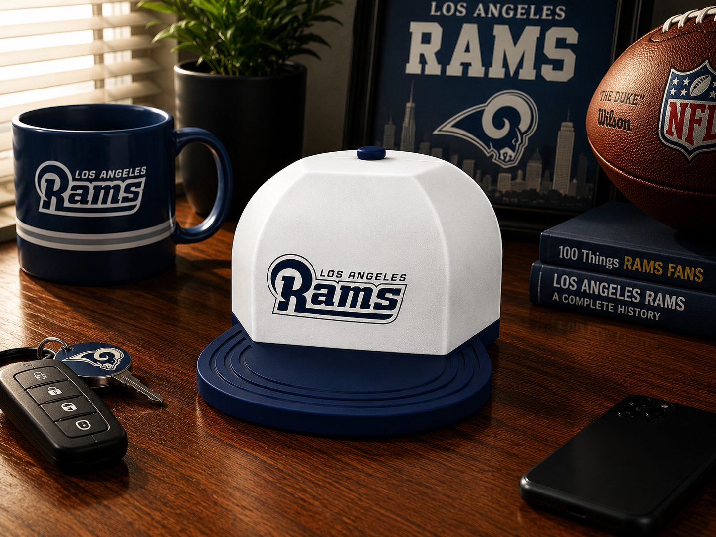 Flat Bill Cap Mini – Los Angeles Rams Edition