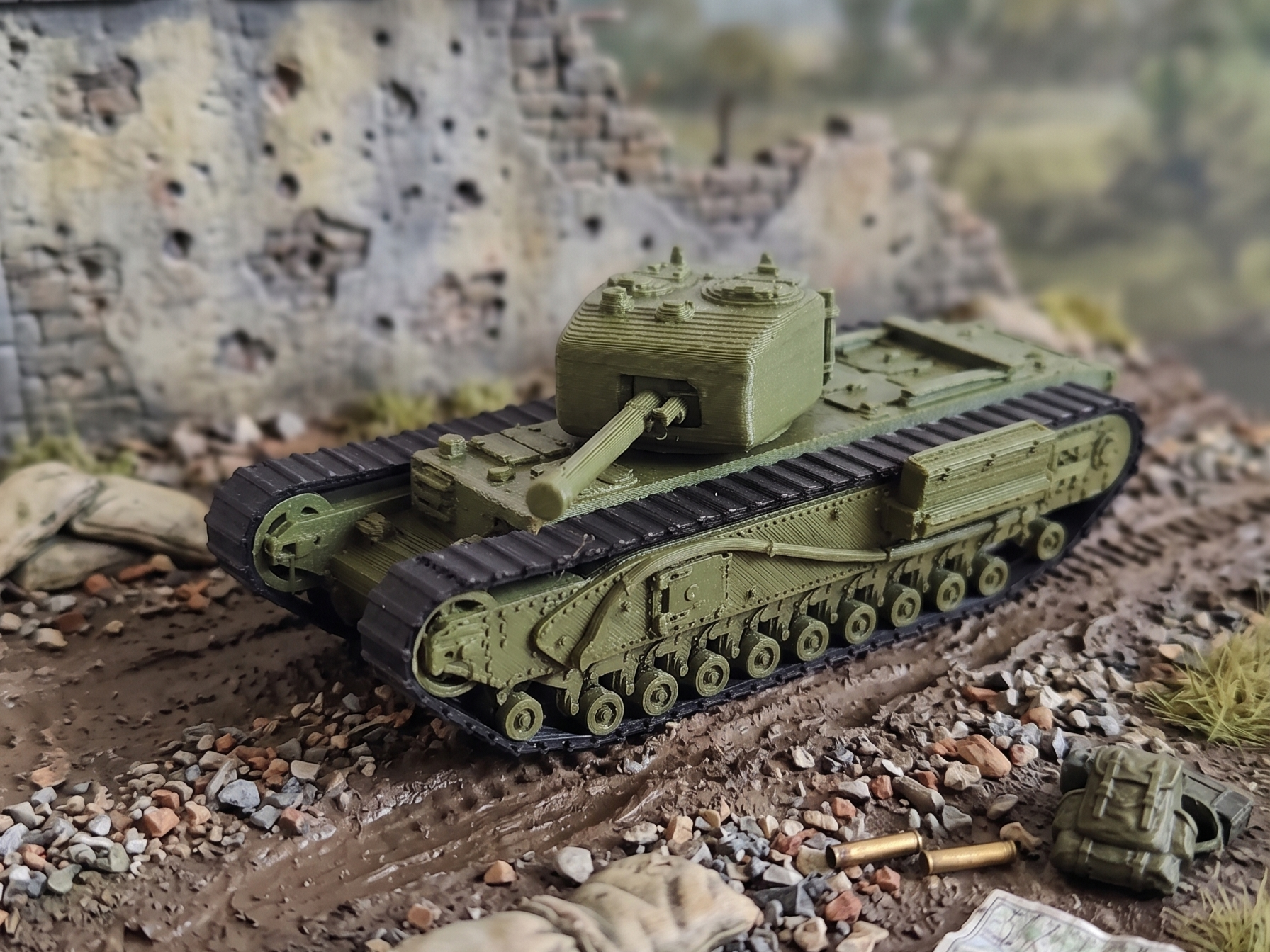 Churchill IV Tank Model 1/72