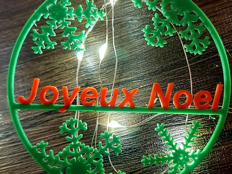 Christmas Ball / Boule de Noël Joyeux Noël