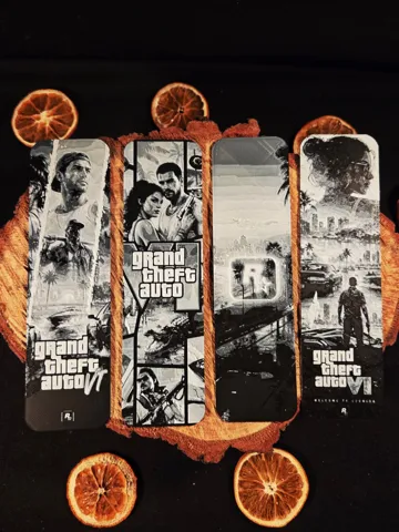 Accesorio de lectura: GTA 6 bookmark set — vista de referencia 3