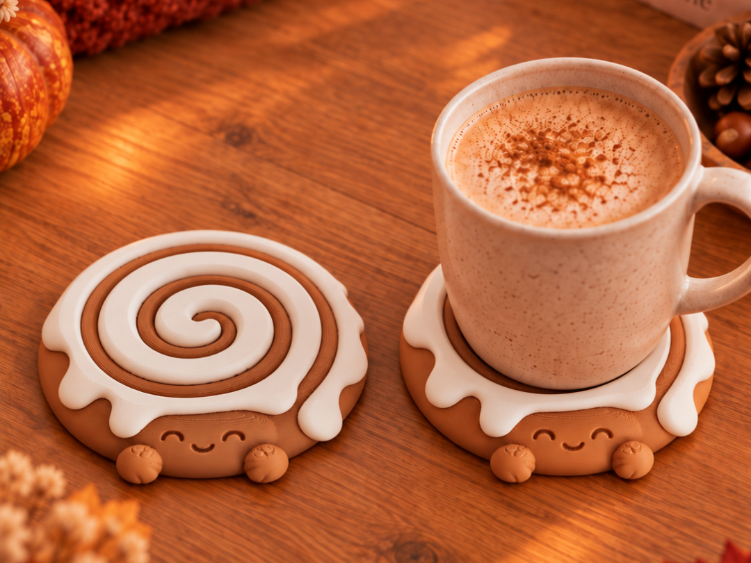 Cinnamon Roll Coaster - Autumn Christmas Decor - 1