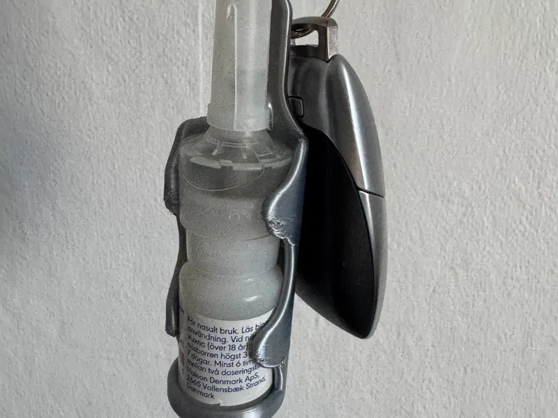 Nasal spray holder 