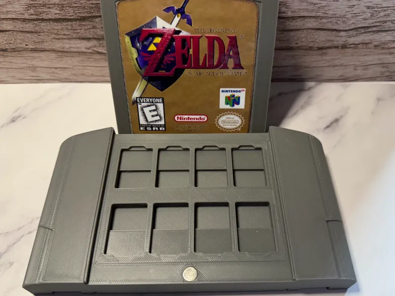 Retro Cartridge Style Game Storage Case - 8 Games