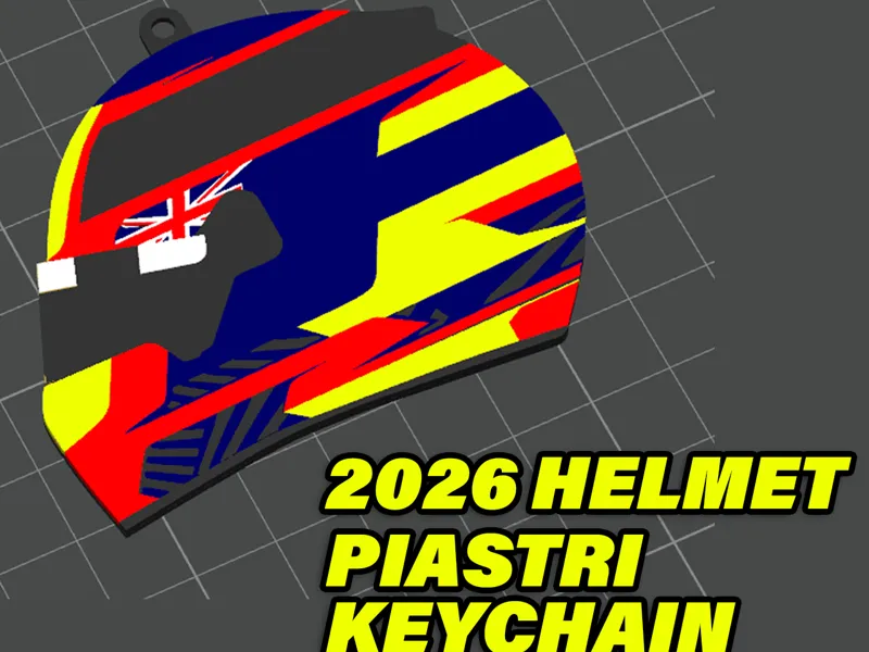2026 HELMET PIASTRI KEYCHAIN