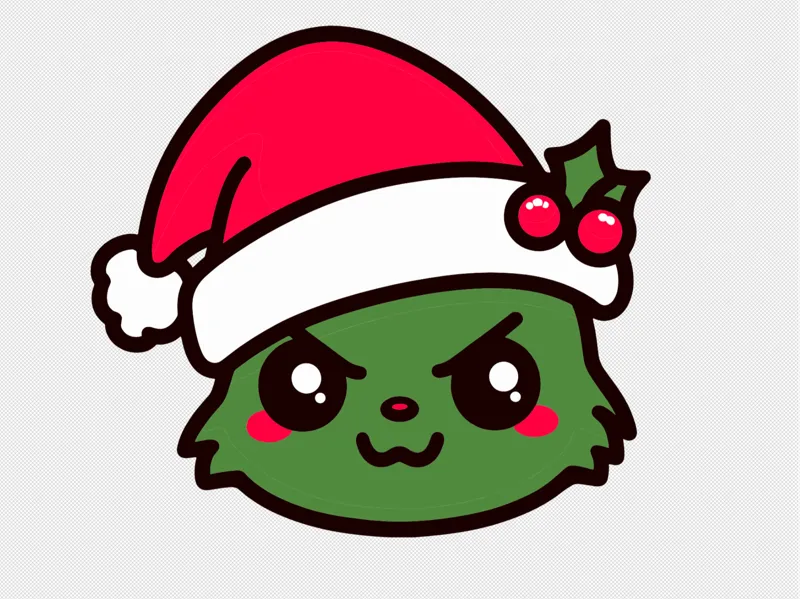 Christmas Grinch Keychain