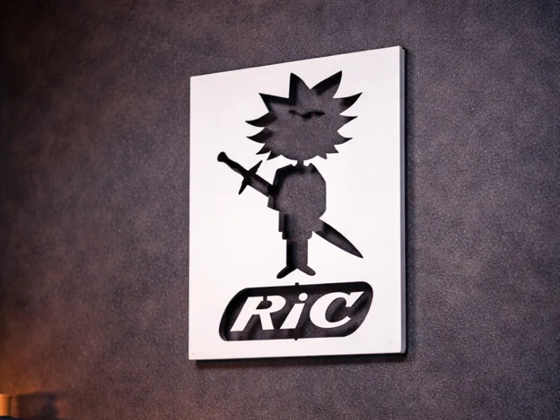 rick y morty -alias ric bic ,logo bic 