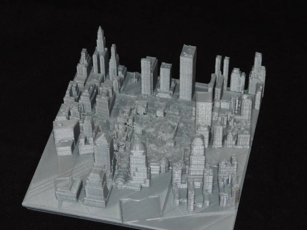 Maquette du World Trade Center après le 11 septembre