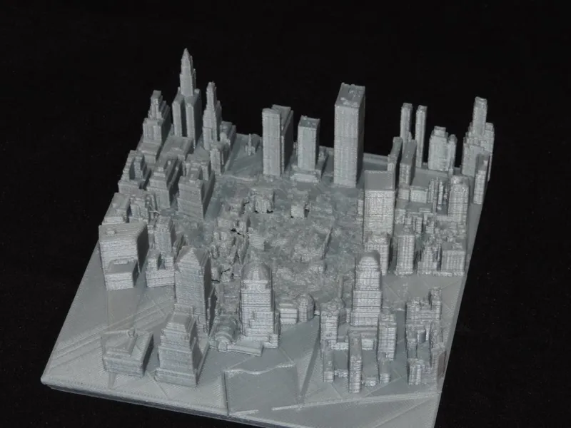 Old World Trade Center Complex After Destruction