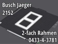 Cadre 2 postes pour interrupteur Busch-Jaeger — photo 1