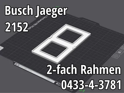 Busch-Jaeger 2152 double frame 0433-4-3781 replacement