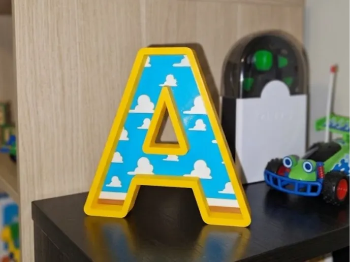 Letra Estilo Toy Story Multicolor