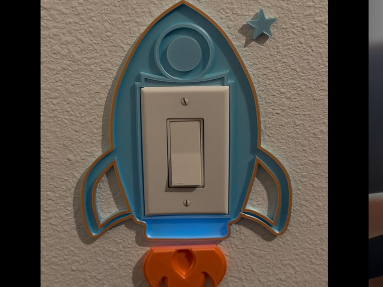 Rocket Light Switch Plate