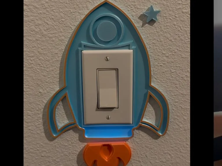 Rocket Light Switch Plate