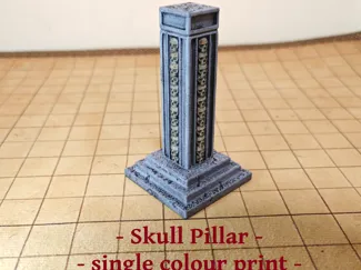 DnD Skull Pillar - War Game Terrain - Openlock