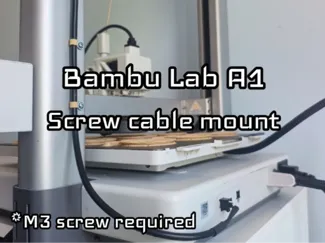 Screw cable mount
